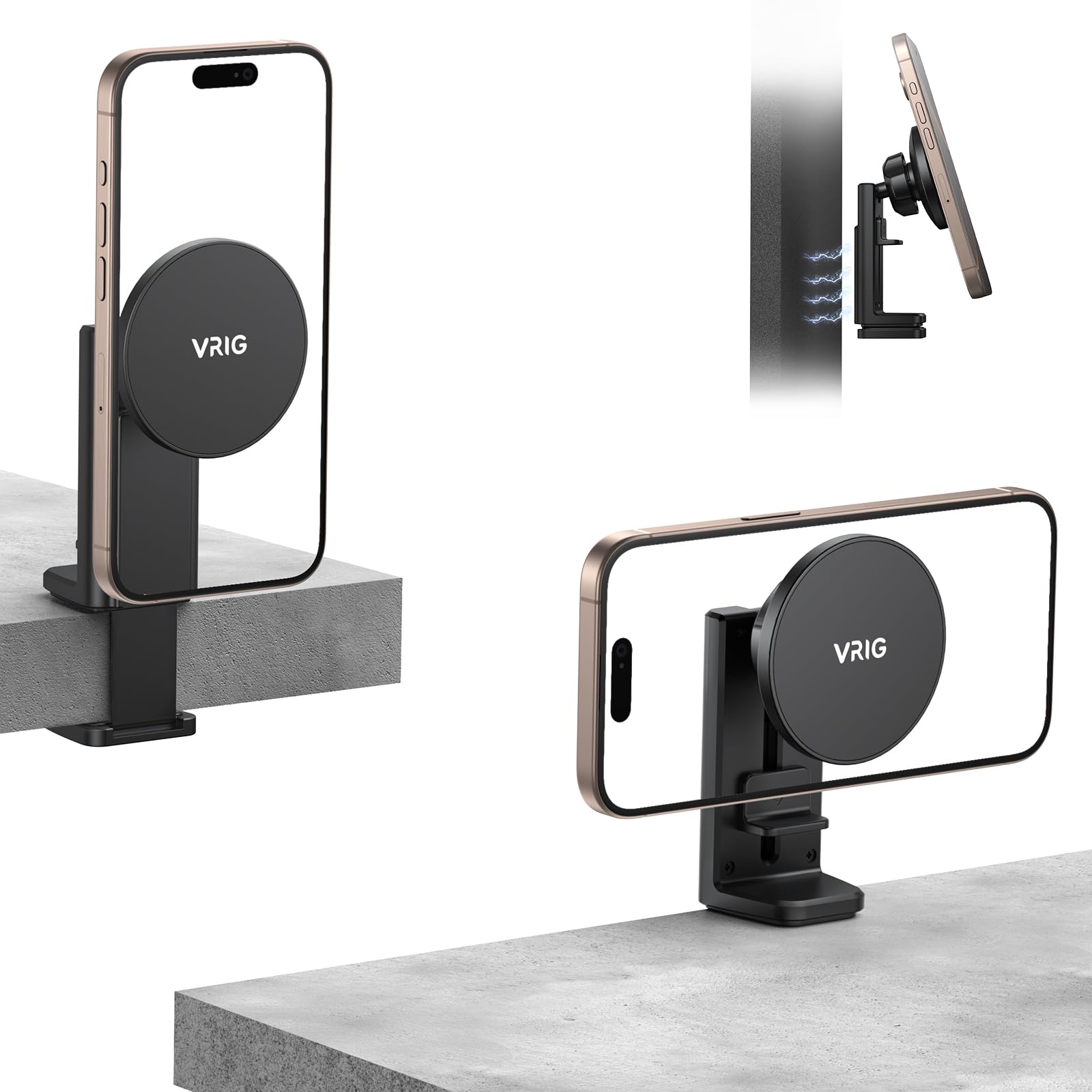 VRIG MagSafe対応 スマホスタンド 飛行機 スマホスタンド ホルダー 旅行スマホホルダー マグネット360°..