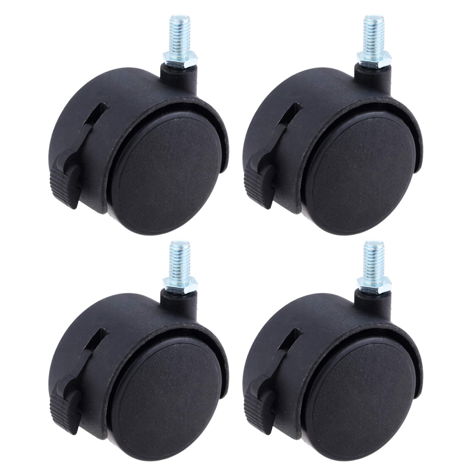 4個入り キャスター ネジ式キャスター ねじ込み式 M8 カート 椅子 ストッパー付き 家具用 50mm