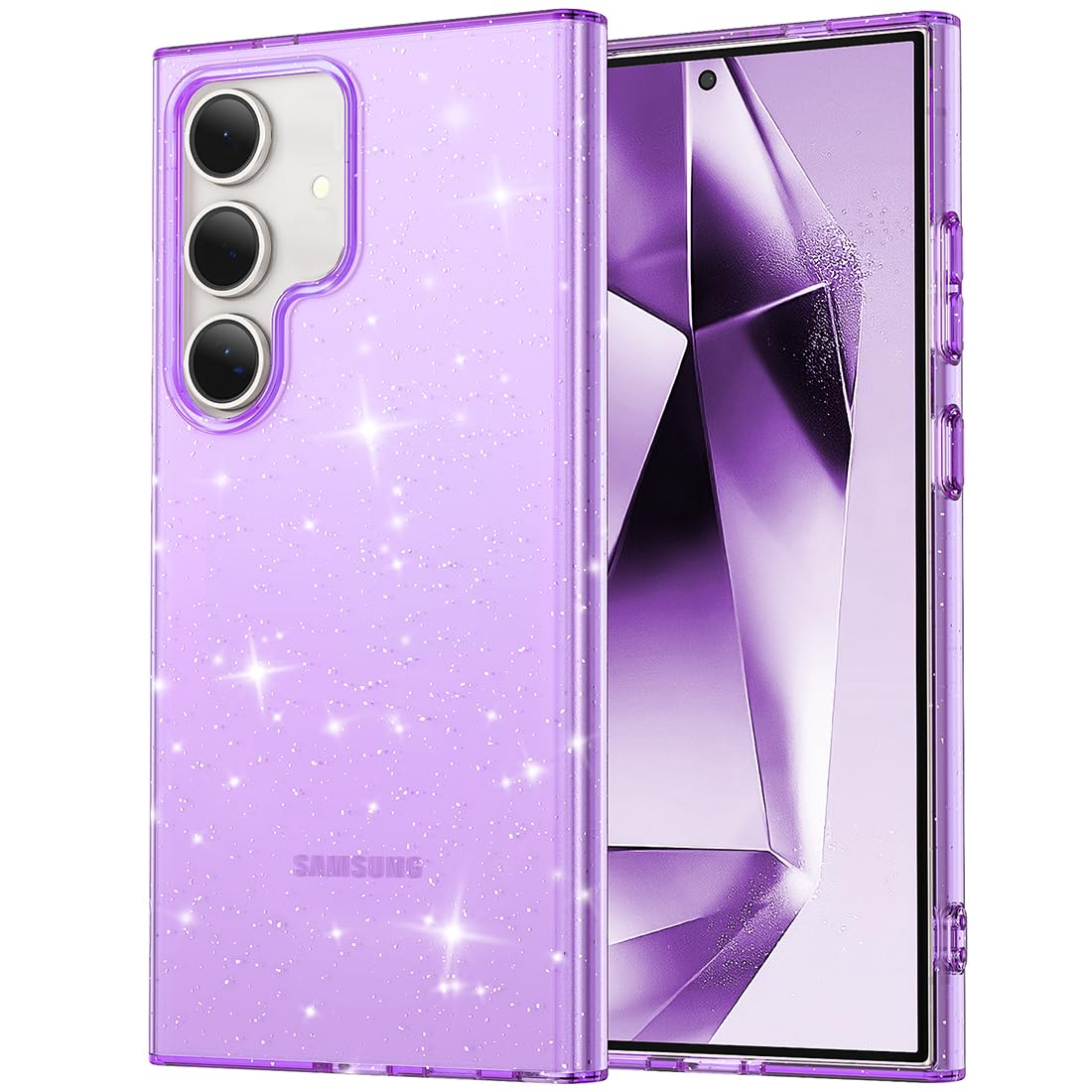 Rakuten - MuZiF Galaxy S26 用 ケース クリア キラキラ 可愛い 透明 薄型 超軽量 グリッター 輝きピカピカ 携帯カバー 人気 おしゃれ 耐衝撃 傷防止背面 滑り止め 指紋防止 ストラップホール付き ギャラクシーS26 用 保護ケース (Galax