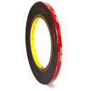 強力両面テープ 両面テープ 車用両面テープ アクリル両面テープ 接着剤 業務用 多用途 超強力 耐熱 防水 屋内屋外 DIY 車の装飾用 (幅5mm×長さ3m×...