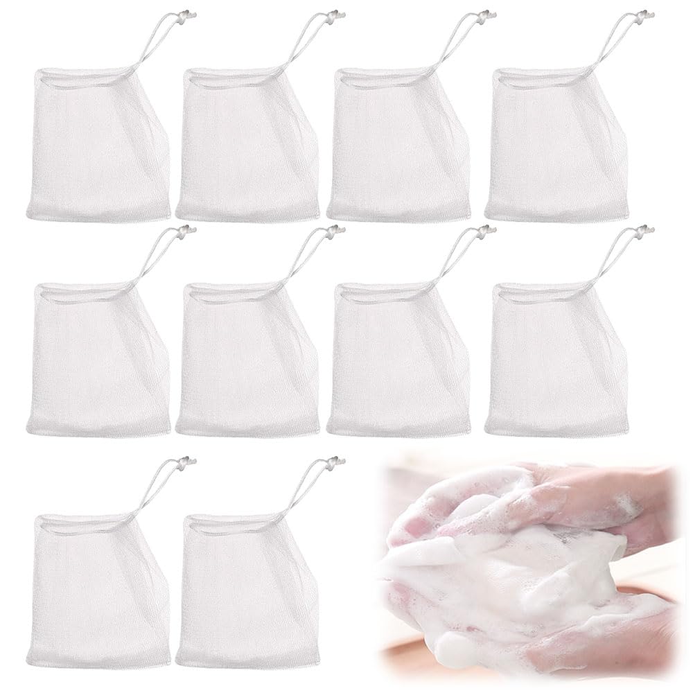 泡立てネット 石鹸ネット 泡立てネット 洗顔ネット 洗顔フォームト手軽に泡が作れる 柔らかめ きめ細か..