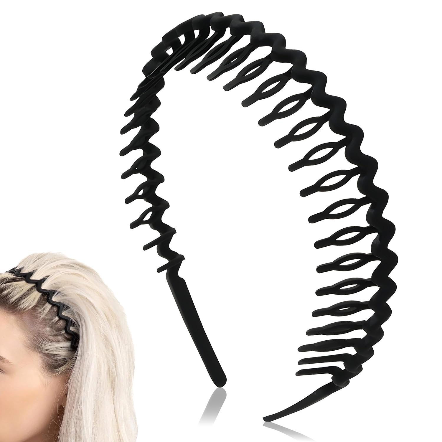 カチューシャ 前髪留め ヘアアクセサリー くし付き 洗顔用 スキンケア 男女共用 おしゃれ 髪留め ヘア..