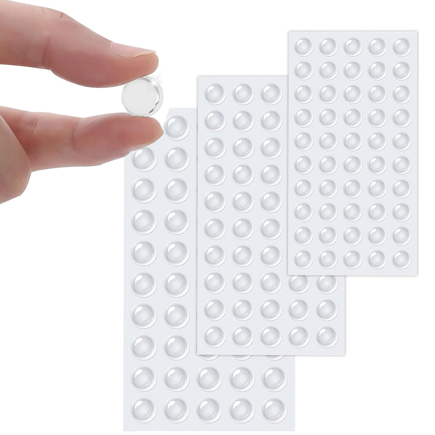 戸当たりクッション 150粒セット 3サイズ 5mm/8mm/10mm クッションゴム ゴム足 透明 滑り止め ゴム 傷..