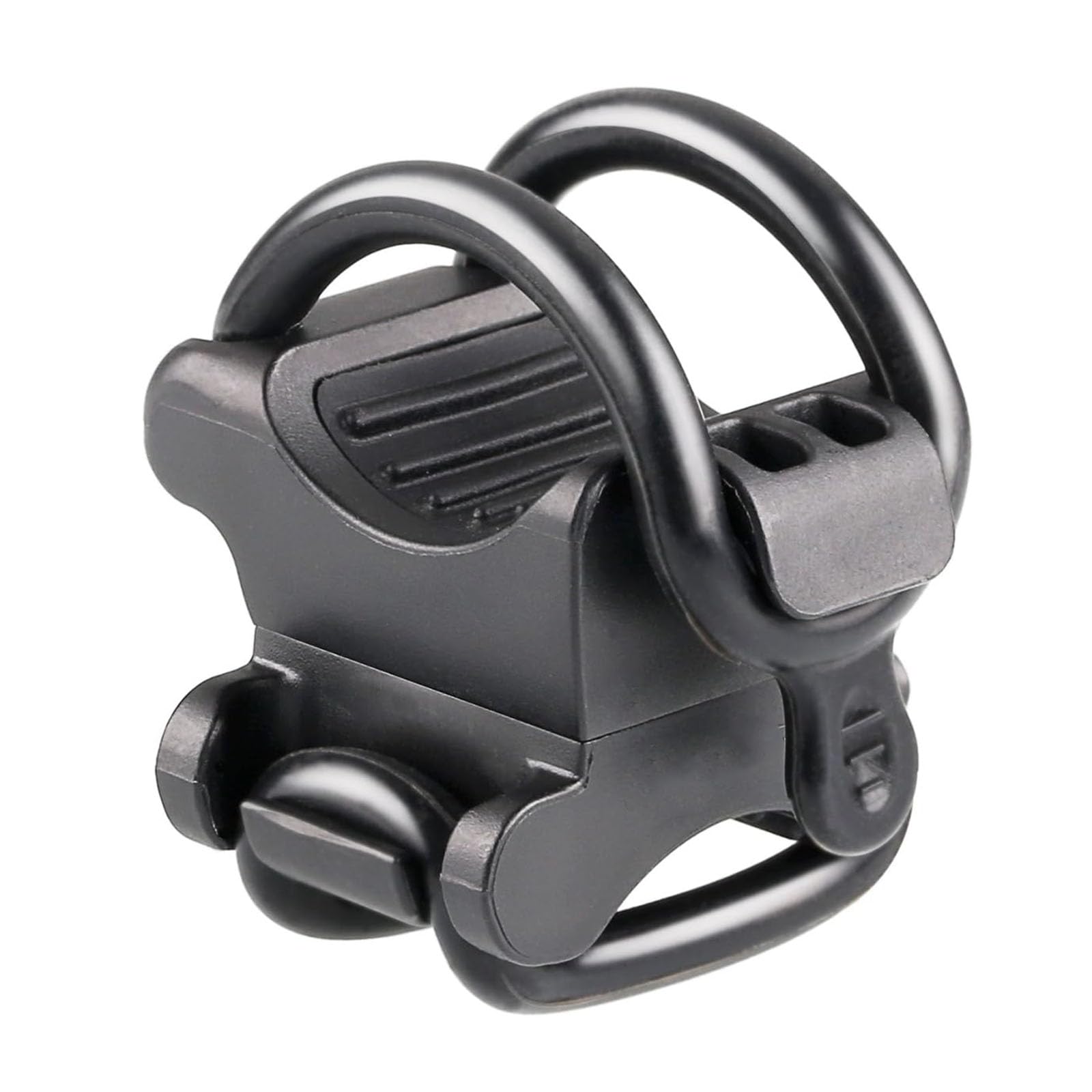 サムコス ライトホルダー 自転車 ライトクリップ マウント ラバータイプ サイズ調整可能 直径1cm-3.5cmライト対応 円形懐中電灯専用 固定ブラケット （ブラック）
