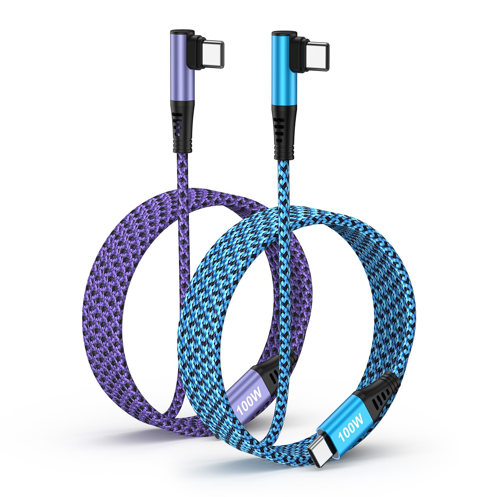 Viviber USB C L�� �����֥� PD 100W L����1.8m*2��*2����iPhone 17�Ѥ�type-c 5A��®���� �ʥ������Ԥ� ������c...