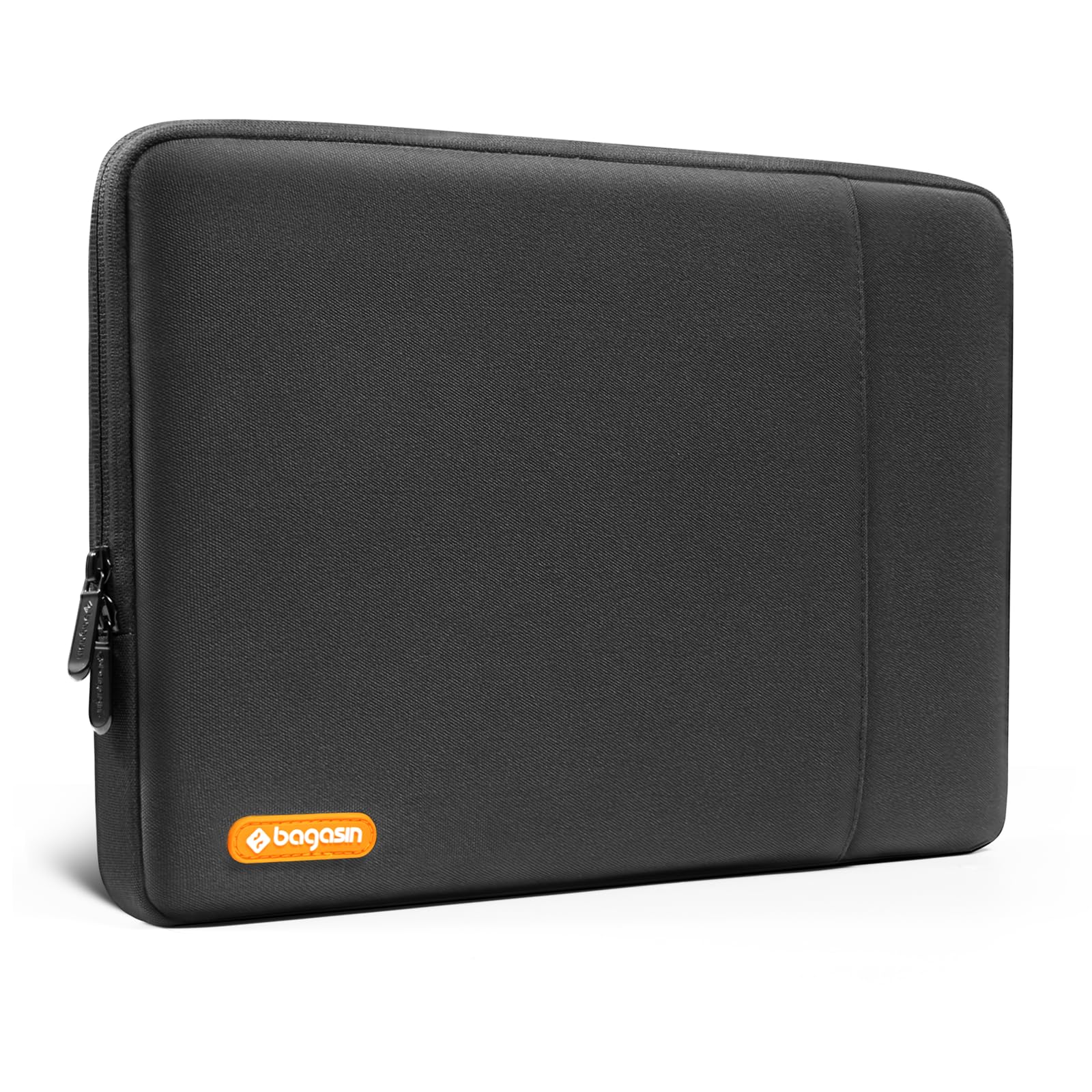 Rakuten - bagasin 耐衝撃 ラップトップ スリーブバッグ 対応機種 Laptop 13インチ ポリエステル 撥水 保護 縦型ケース ポケット付き（ブラック）