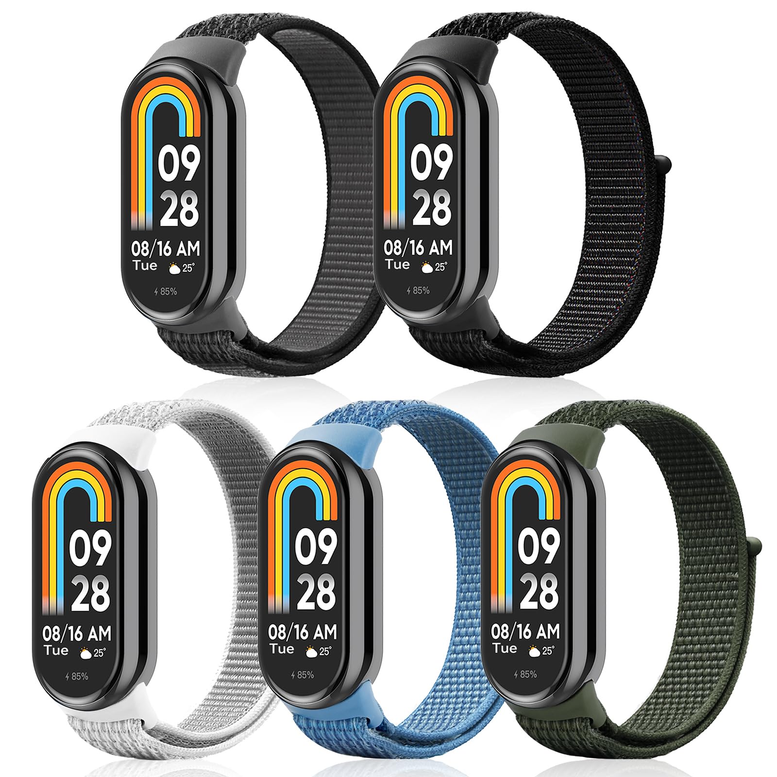 [aceyoon] �ؤ��Х�� for Xiaomi Smart Band 10 9 8 �� 5�����å� �򴹥Х�� ���㥪�� ���ޡ��ȥХ�� 10 9 8 ��...
