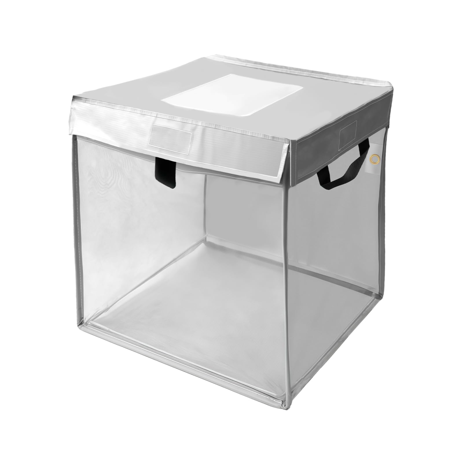 Rakuten - OFFO カラスよけネット ゴミネット 折たたみ式 カラスよけゴミ箱 収納便利 高強度 カラス、鳥、鳩、犬、ネコなどからしっかりガード 日本語説明書付き 屋外 ゴミ出し用 (79L、43x43x43cm、シルバー)