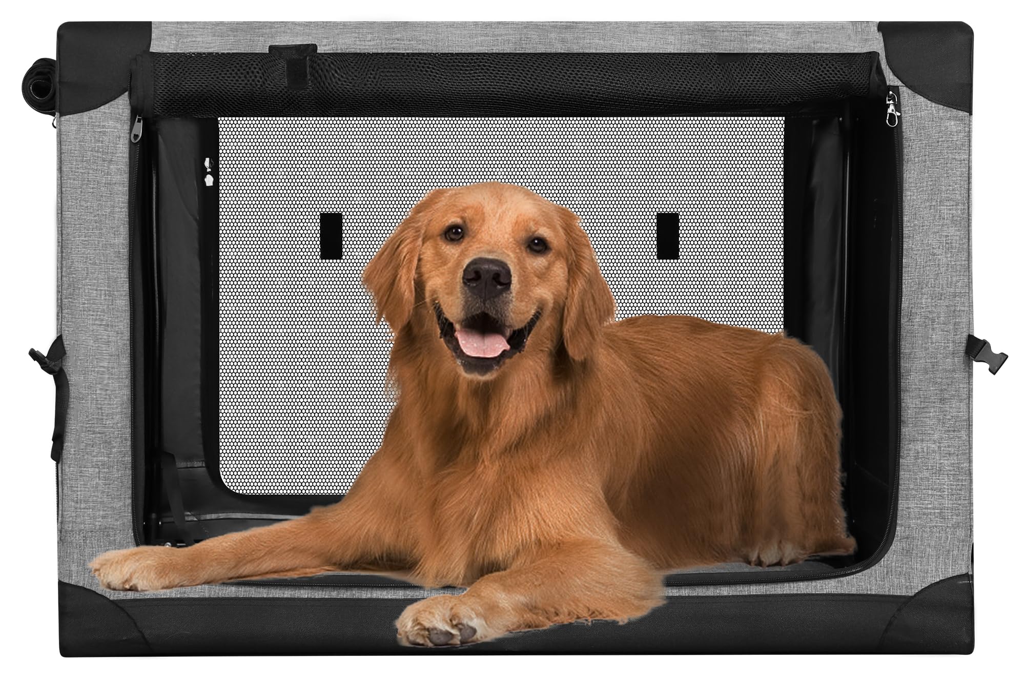 Totoro ball 折りたたみペットケージ 犬ケージ 犬用クレート 猫用キャリー・カート 持ち手 ...