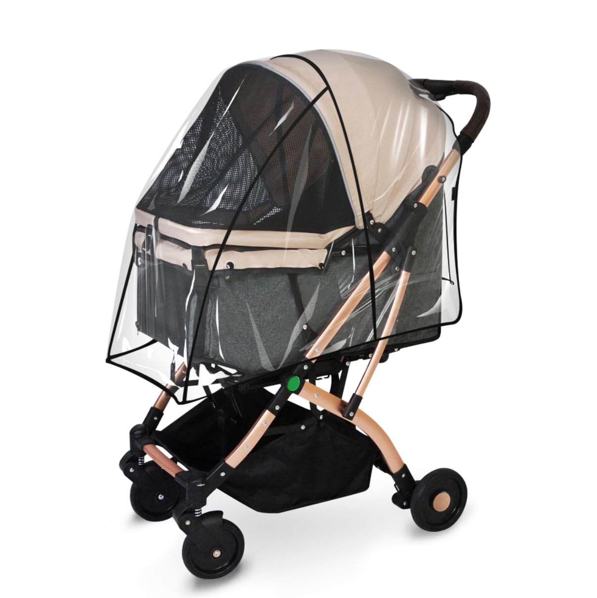 Totoro ball ペットカート用 レインカバー 透明 中型 防風 防水 防寒 お出かけ ペットバギーレインコート 耐用性 雨対策 耐用性 収納便利 撥水カバー 花粉対策