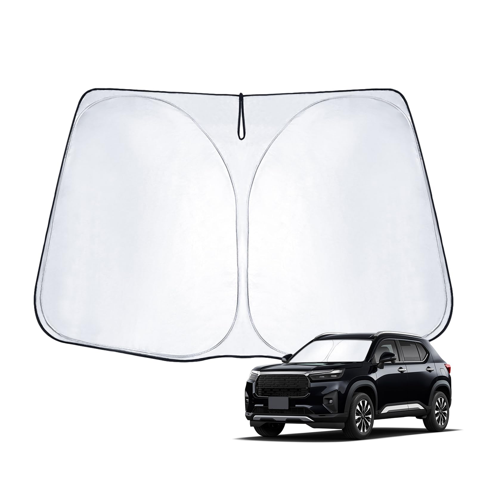 Rakuten - 【耐久力UP】ECOZEN ホンダ 新型 WR-V DG5 サンシェード フロントガラス用 車 日除け WRV 2代目 フロント サンシェード UVカット 遮光 断熱 ワンタッチ 取付簡単 収納 折り畳み式 wr-v車用 アクセサリー honda wrv