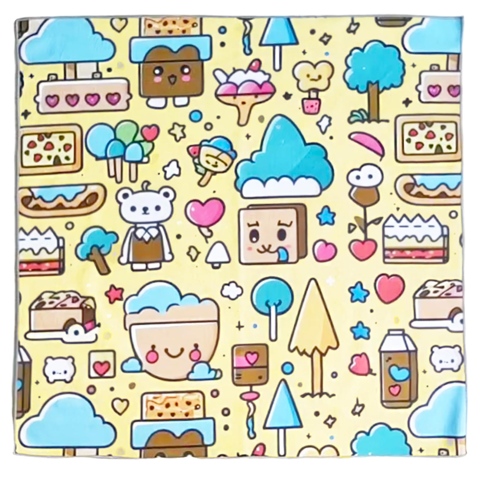 Senteria ランチクロス くっつきタオル くっつくクロス 風呂敷 ペタペタクロス ランチマット 弁当箱 包..