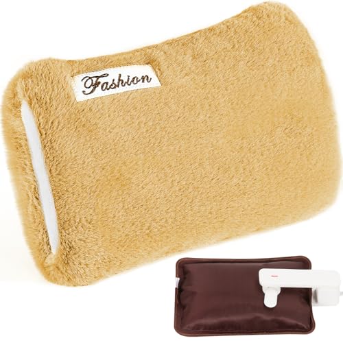 Amison 湯たんぽ 充電式 2025アップグレード 急速充電 急速加熱 長時間保温 蓄熱 防爆充電器 過熱防止 繰り返し使用可能 手、腹部、足、肩、腰に適用 防寒グッズ 秋冬防寒対策 省エネ PSE認証済み 人気ギフト(イエロー)