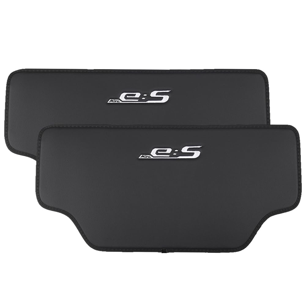 SAWAKAKI ダイハツ ミライース LA300S LA310S LA350S LA360S 専用 キックガード シート バック レザーマット 座席後部 シートバックプロテクター 内装 汚れ防止 ロゴ付き