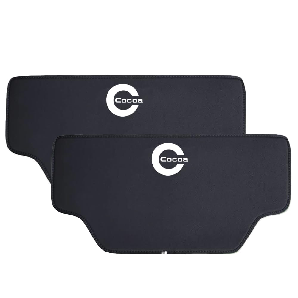 SAWAKAKI ダイハツ ミラココア に適用 L675S L685S キックガード シート バック レザーマット 座席後部..