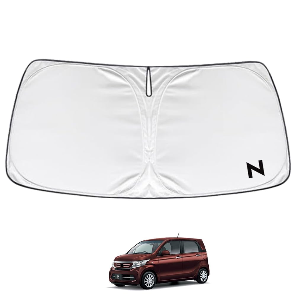 Rakuten - SAWAKAKI ホンダ N-WGN JH1 JH2 専用設計 サンシェード フロントガラス用 ロゴ付き 日焼け防止 断熱 UVカット 紫外線カット 暑さ対策 コンパクトに収納