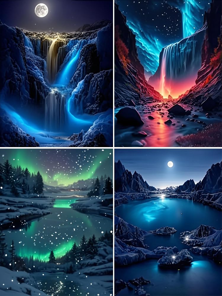 Amyaker ��������ɥ����� ���å� �ͳѤ��ӡ��� ���� 4�ĥ��å� ���������ɥӡ������襭�å� DIY ���골�� ��ݥ��å� �⥶���������� 5D ...