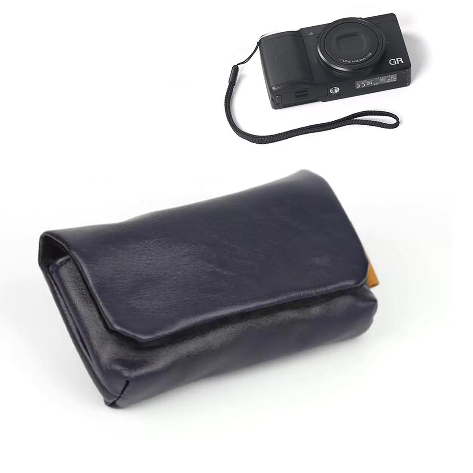 CHENLONB デジカメケース PU レザー 小型 マグネット開閉 SONY DSC-RX100M7 / RICOHGR3 GR3x GR2 / FUJIFILM XF10など適用 デジタルカメラ収納ケース