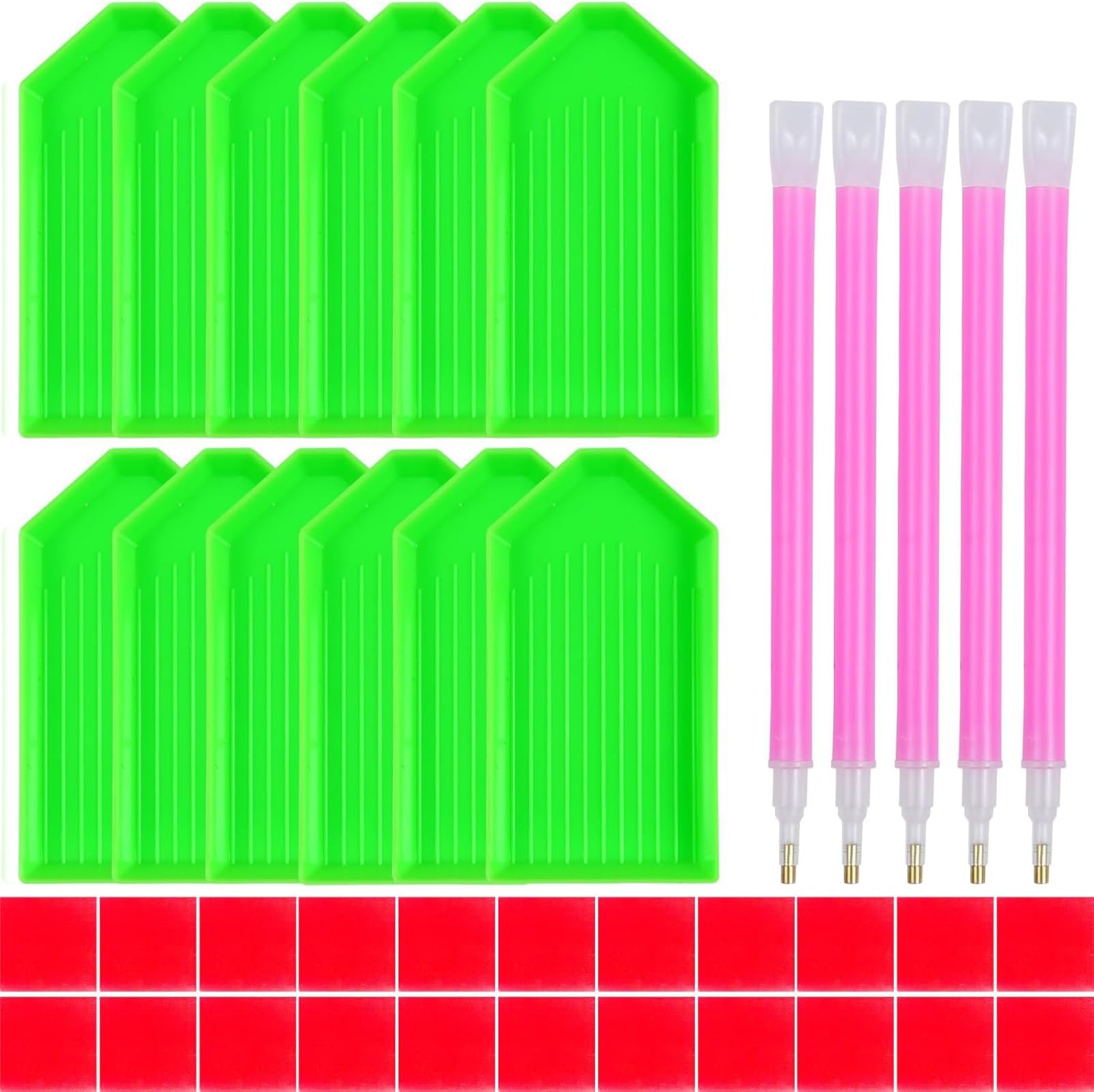 Amyaker ダイアモンドアート 塗装ツールセット 39個セット ビーズアート塗装工具 制作効率アップ 初心者向け 多人協力