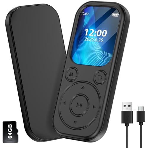 MP3プレーヤー 音楽プレーヤー 【Bluethtooth5.3＆スピーカー内蔵】デジタルオーディオプレーヤー 小型..