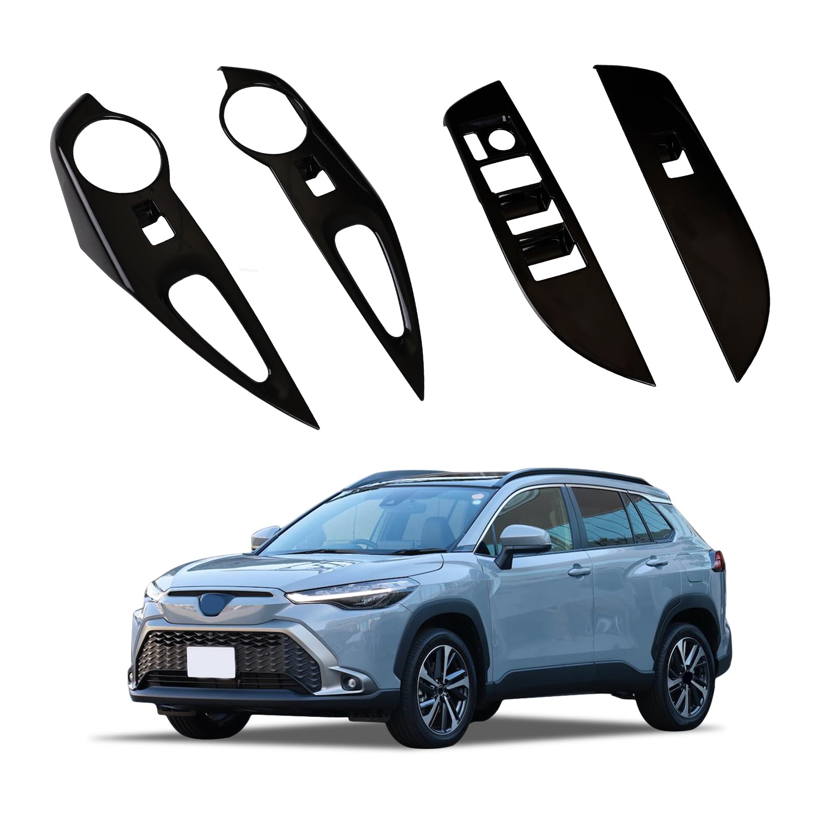 パワーウィンドウ スイッチ カバー ドア ウィンドウ ボタン ドアスイッチパネル インテリアパネル 内装..