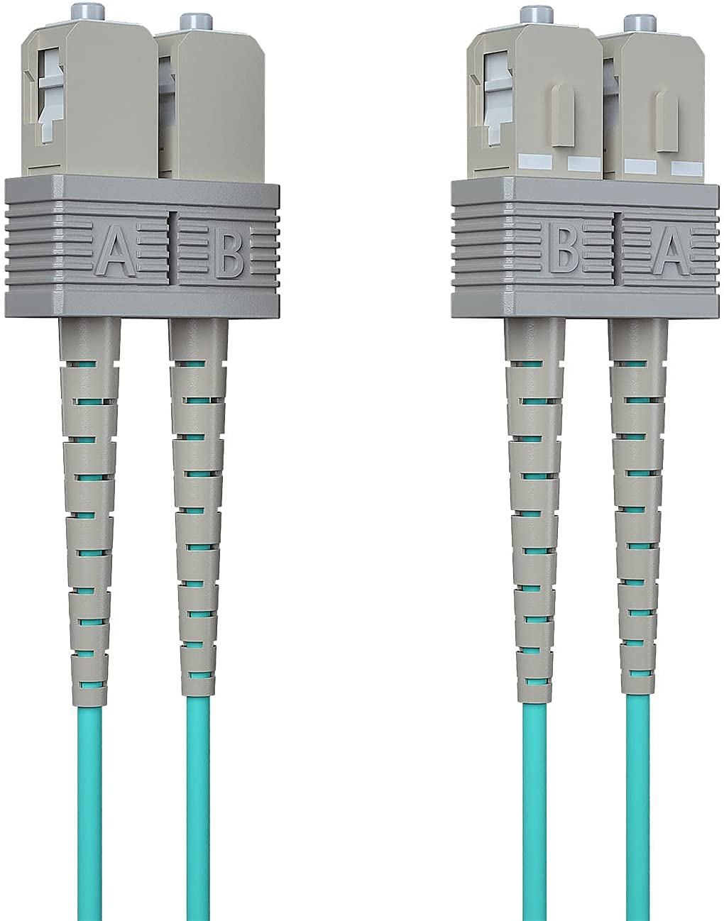 10Gtek OM3 マルチモード デュプレックス SC-SC コネクタ 光ケーブル 宅内光配線コード 光ファイバーケーブル 5m