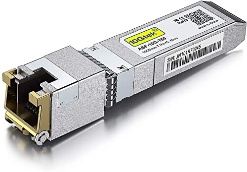 Rakuten - 10Gtek 10GBase-T SFP+モジュール, 10G-T, 10Gカッパー, RJ-45 SFP+ CAT.6a, 80m, 光トランシーバ, Cisco SFP-10G-T-S、Meraki、Netgear、Ubiquiti UF-RJ45-1