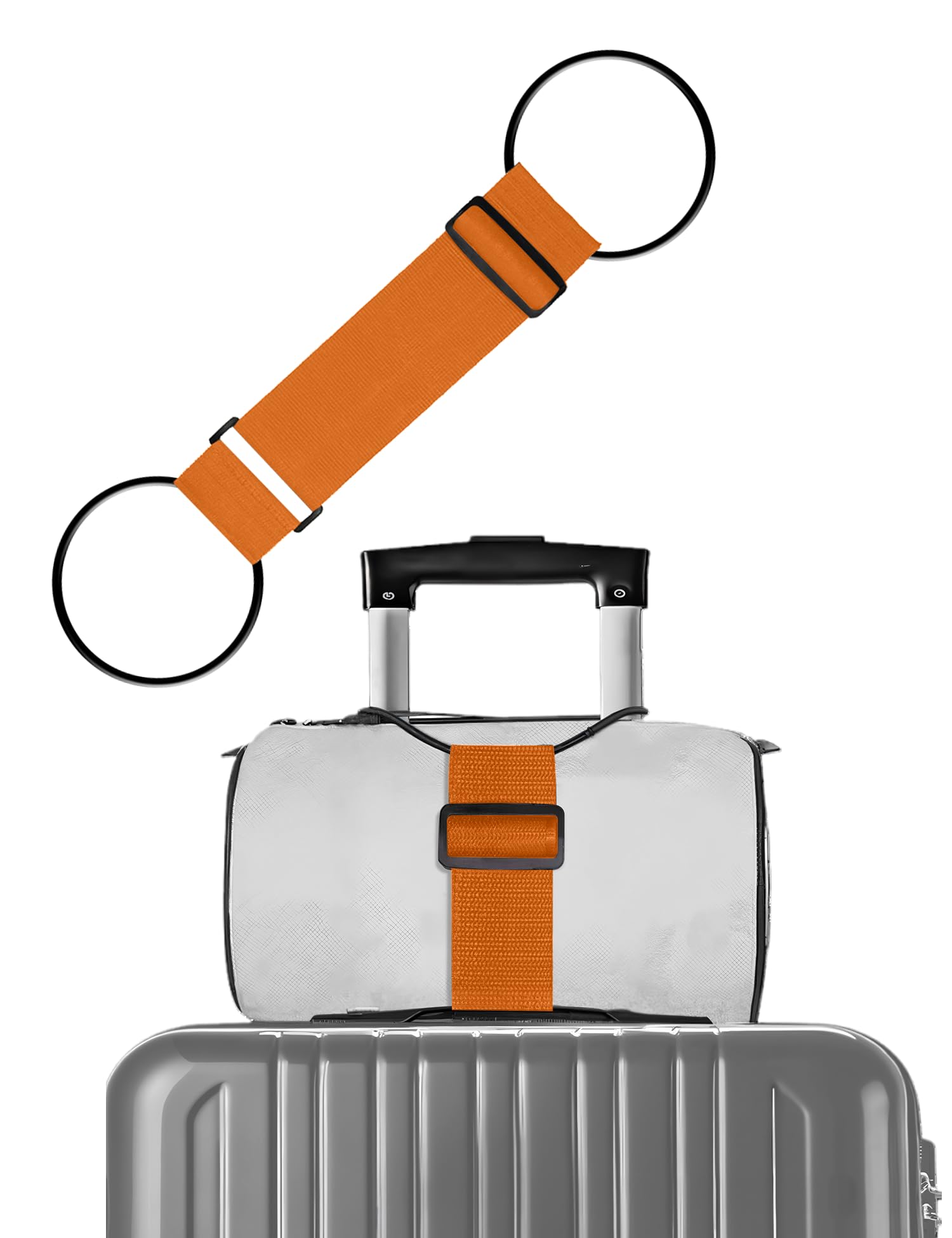 バッグ 固定ベルト【整理収納アドバイザー監修】1個 バッグとめるベルト スーツケースベルト キャリー..