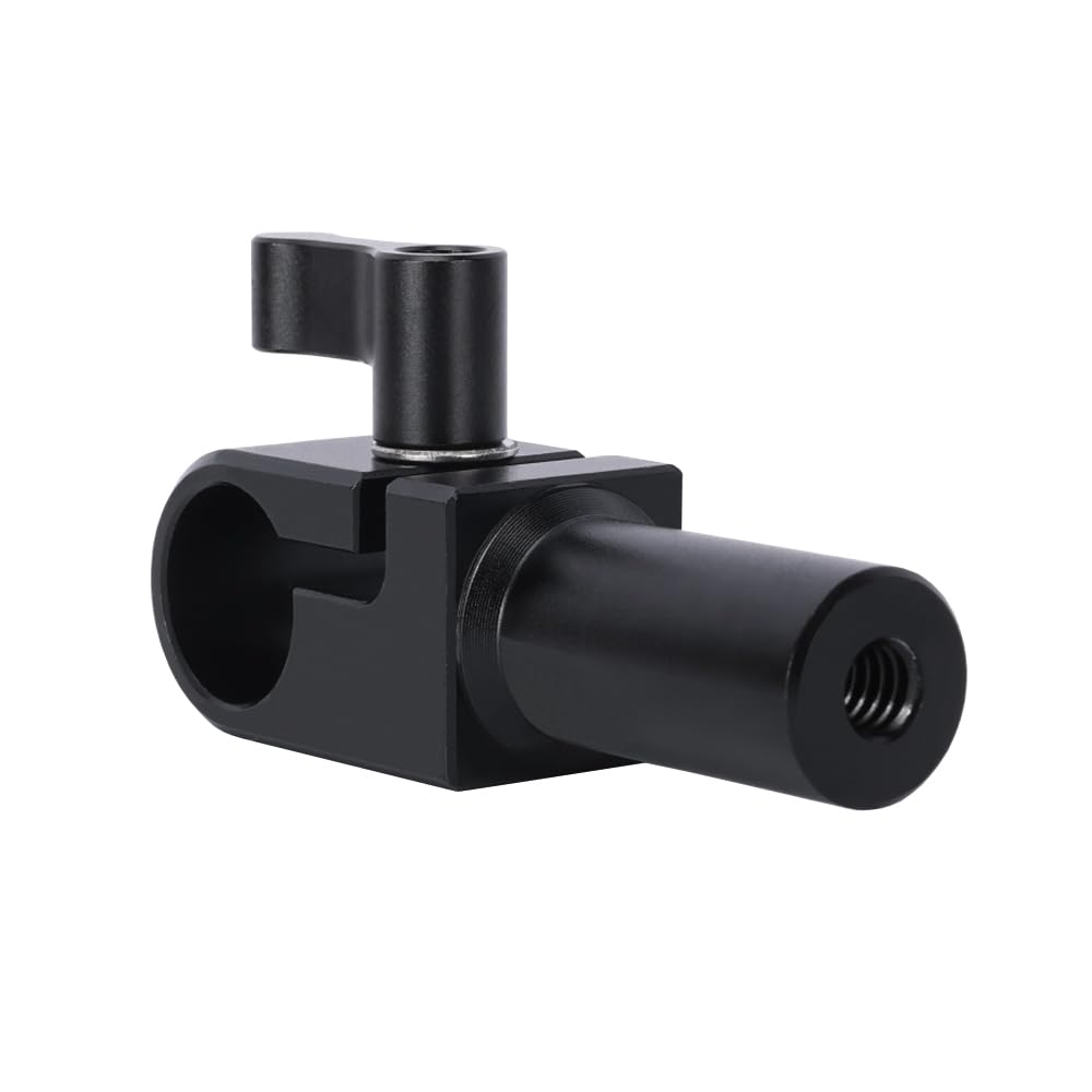 Rakuten - NICEYRIG 15mmカメラロッド 15mmクランプ 変換アダプター アルミニウム製 カメラアクセサリー拡張用 1/4”-20ネジ穴付き -610 (ロッドクランプ変換)