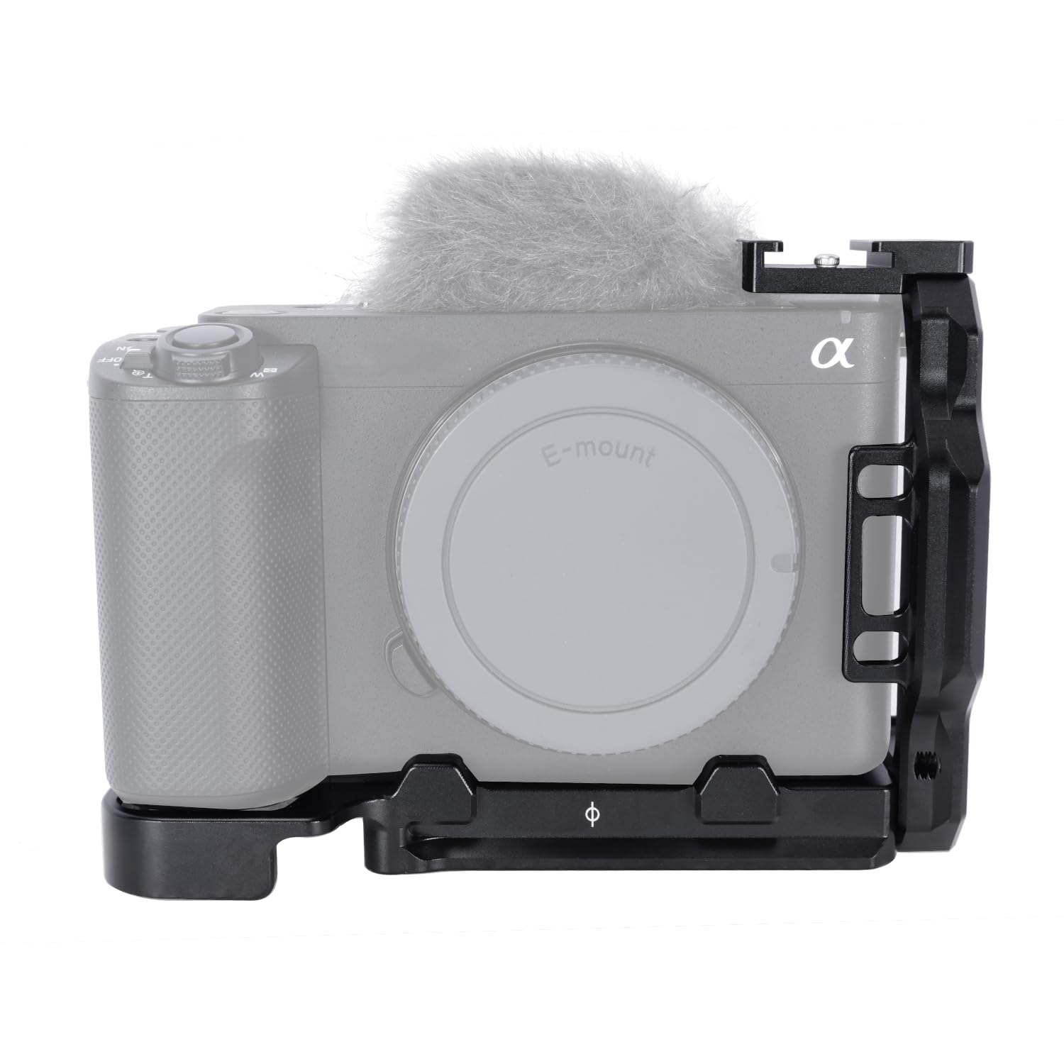 NICEYRIG ソニー ZV-E1カメラ用 カメラケージ L-ブラケット ハーフケージ L 型プレート アルカクイックリリースプレート付き、取り外し可能なコールドシュー - 559