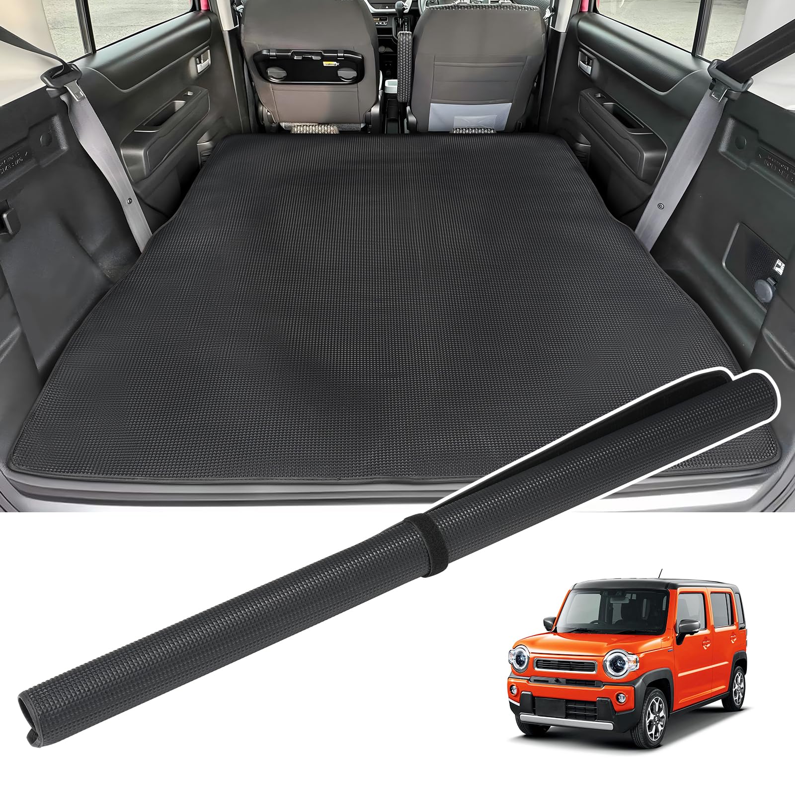 BUYFULL ハスラー ラゲッジマット MR52S MR92S ハスラー専用 荷台マット マジックテープストラップ 巻..