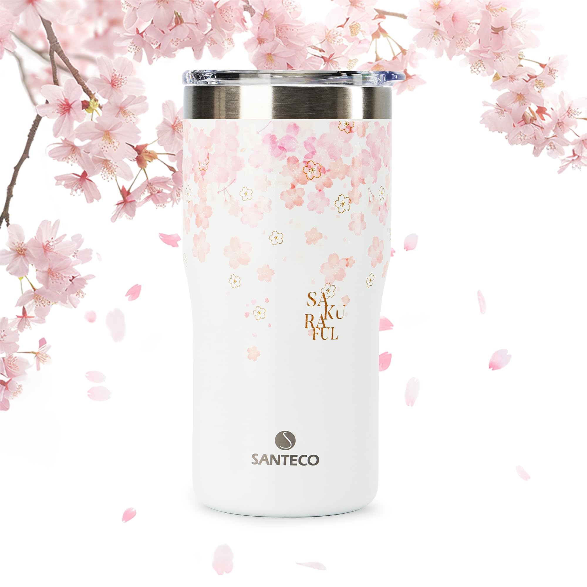 SANTECO タンブラー ふた付き 真空断熱タンブラー 500ml ...(3)