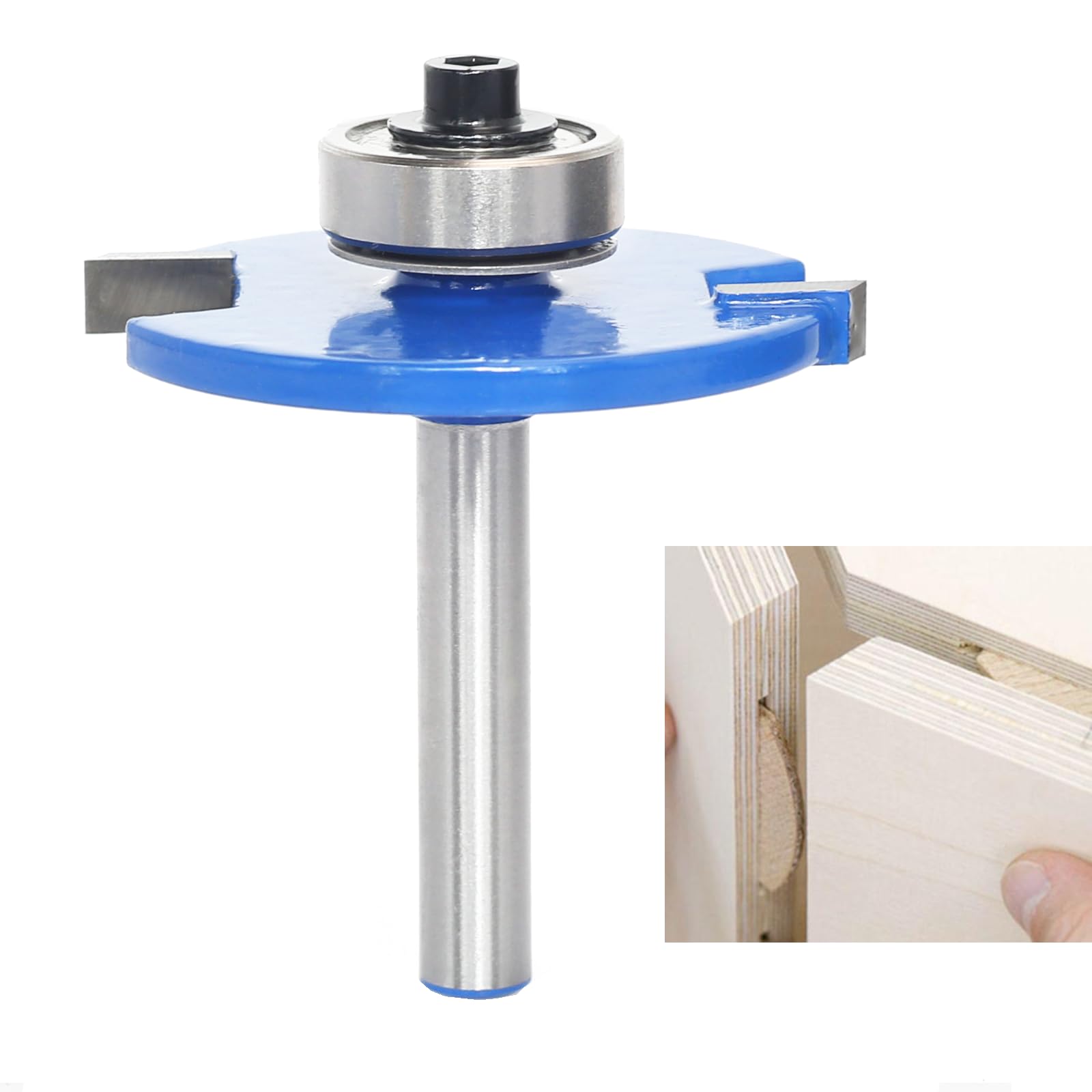 Akylin ビスケットカッター 軸径6mm ジョイントカッター NO.20 ビスケット 20# T型ルータービット スロ..