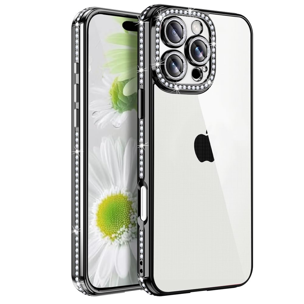 Rakuten - MuZiF Galaxy S23 Ultra 用 ケース クリア メッキ加工 キラキラ 背面全透明 サラウンドレンズ保護 カメラ保護 TPU ソフトケース 薄くて軽い 女性 人気 耐衝撃 ラップホール付き ギャラクシー S23 Ultra 用 スマホケース