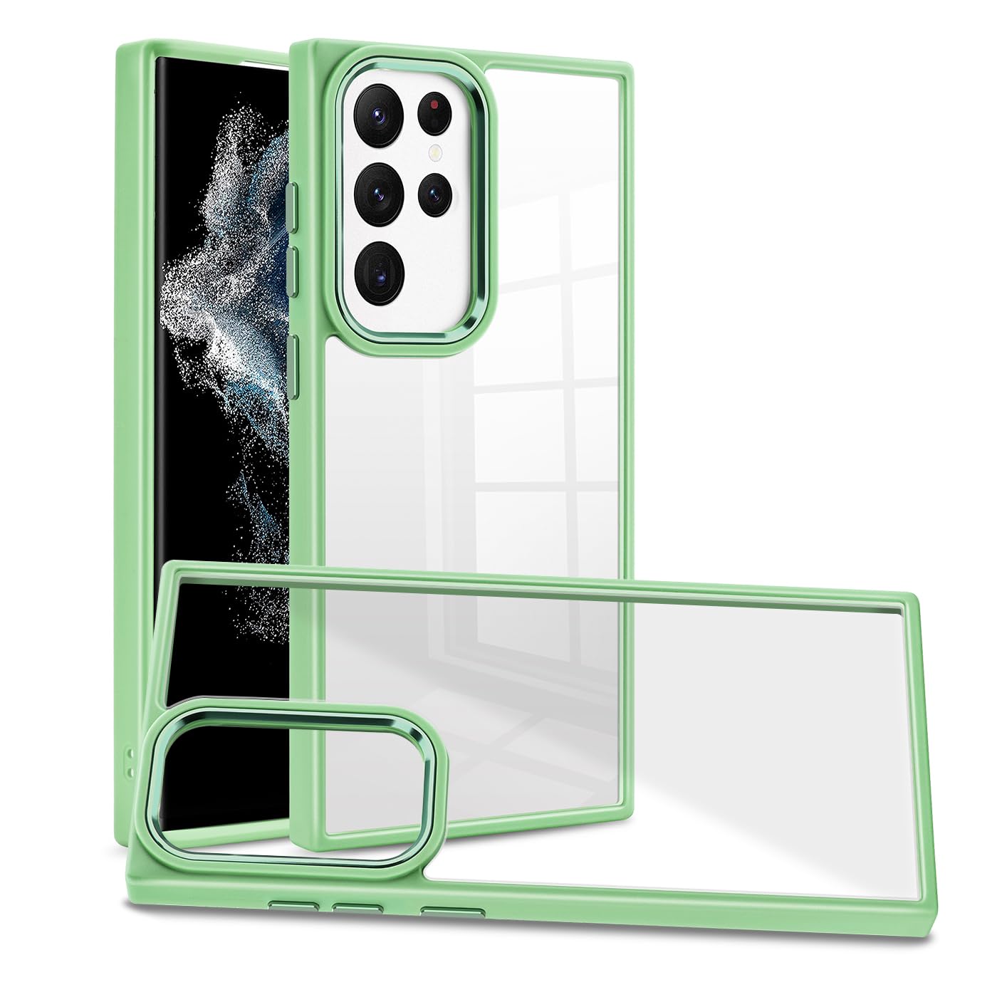 Rakuten - MuZiF Samsung Galaxy S23 Ultra 用 ケース クリア 薄型軽量 耐衝撃構造 全面保護 黄変防止 擦り傷防止 透明 PC 背面クリア Galaxy S23 Ultra 用 カバー クリアケース（Galaxy S23 Ultra用,