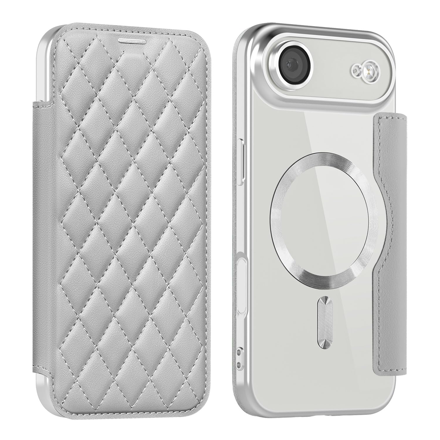 ・【対応機種】iPhone Air 用 手帳型 ケース はアイホン16 Air 6.5インチ。ワイヤレス充電対応。機種を間違いないようご注意下さい。・【驚きの透明さ】保護力が強いと同時に、ケースの全体が透明で、スマートフォン本来の美しさと高級感をそのままに楽しめます。・【Magsafeなら強力な磁力 】iPhone Air 用ケースの内部に 配列永久磁石を内蔵したことで、吸着力を高めて、超吸着能力でいくら振っても落ちない。ワイヤレス充電だけでなく、Magsafe対応スタンド＆リングも対応、様々なMagSafe用のアクセサリーと相性バッチリ！・【カード収納】内側には1つのカード入れとフリーポケットがつき、名刺や定期券の収納に優れているiPhone Air 用 の手帳型ケースです。・【全面保護】高品質のレザーとソフトTPU保護カバーの組み合わせで、衝撃吸収機能を備え、二重保護で携帯電話を保護します。背面はカメラレンズより高くデザインされているため、スマホを机などに置いてもレンズが直接に接しないようになっております，全面的な保護をもたらす。