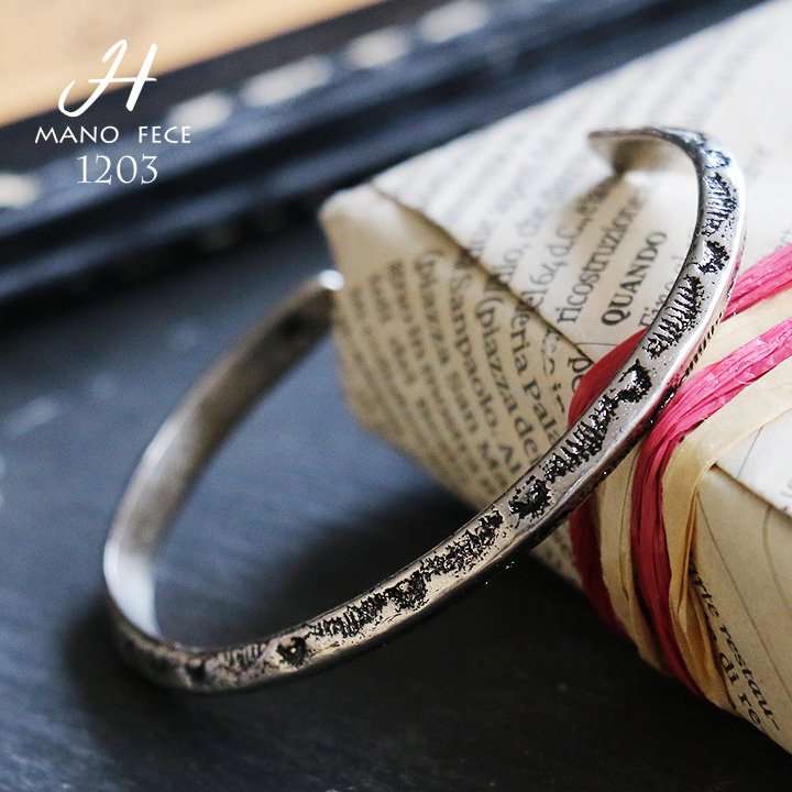 バングル 細バングル ブレスレット ブレス アンティーク加工 真鍮 ハンドメイド オリジナル 日本製 レディース メンズ 男女兼用 プレゼント 40代 50代 ...