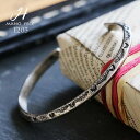 バングル 細バングル ブレスレット ブレス アンティーク加工 真鍮 ハンドメイド オリジナル 日本製 レディース メンズ 男女兼用 プレゼント 40代 50代 ...