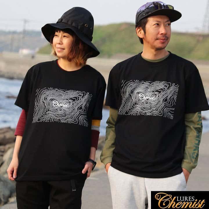 Lures Chemist ルアーズケミスト Lures Chemist ルアーズケミスト tシャツ 半袖 メンズ レディース 綿100％ 5.6オンス フロント プリント 北海道 旭川 フィッシングルアーブランド アウトドア 黒 釣り カジュアル PATY パティ 正規代理\ 