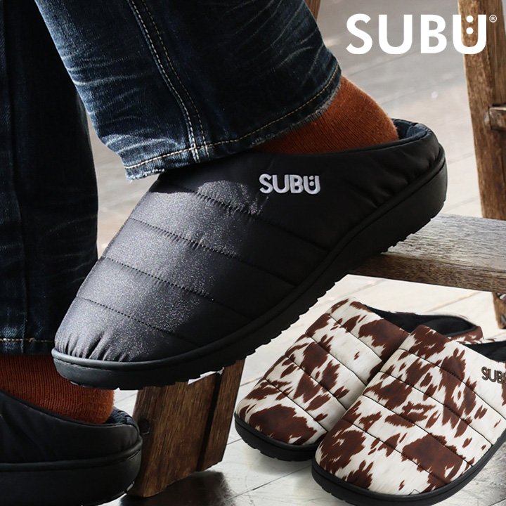 SUBU スブ サンダル モックシューズ モック 上履き スリッポン スノーシューズ 靴 メンズ レディース テフロン 撥水 防寒 暖かい 起毛 キャンプ カジュアル アウトドア パティ