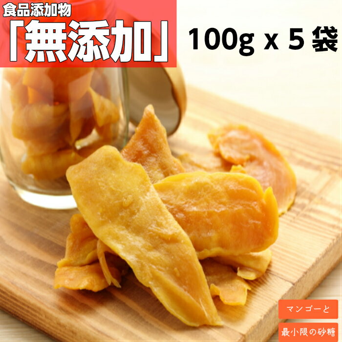 【少々訳アリ】送料無料 食品添加物無添加ドライマンゴー500g(100g x 5袋) セブ島産メール便 買い回りに人気です♪【買い回り】ミスターマンゴーsl