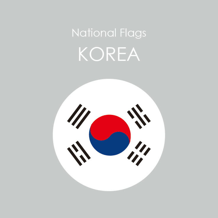 国旗ステッカー/韓国　National Flag/Korea