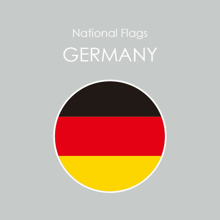 国旗ステッカー/ドイツ　National Flag/Germany