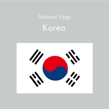 国旗ステッカー/韓国　National Flag/Korea