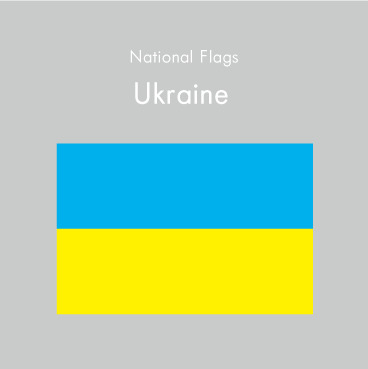 国旗ステッカー/ウクライナ　National Flag/Ukraine