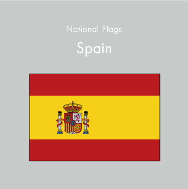 国旗ステッカー/スペイン National Flag/Spain