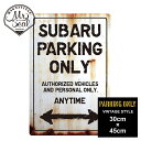 SUBARU ParkingOnly パーキングオンリーサイン/ガレージ看板/男前インテリア/DIY/西海岸風