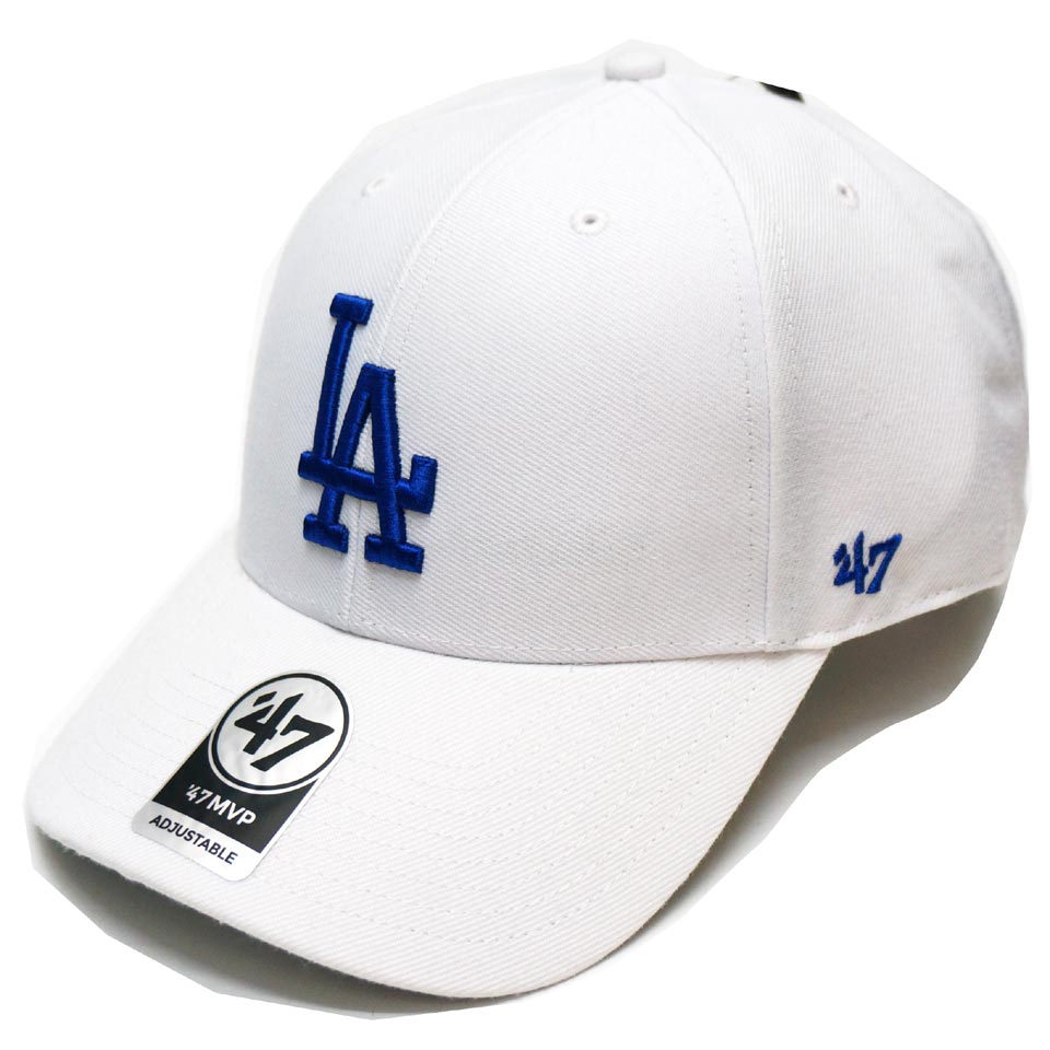 '47 フォーティーセブン ローキャップ 帽子 MVP CAP LOS ANGELES DODGERS LA ドジャース ホワイト/ブルー WHITE 白