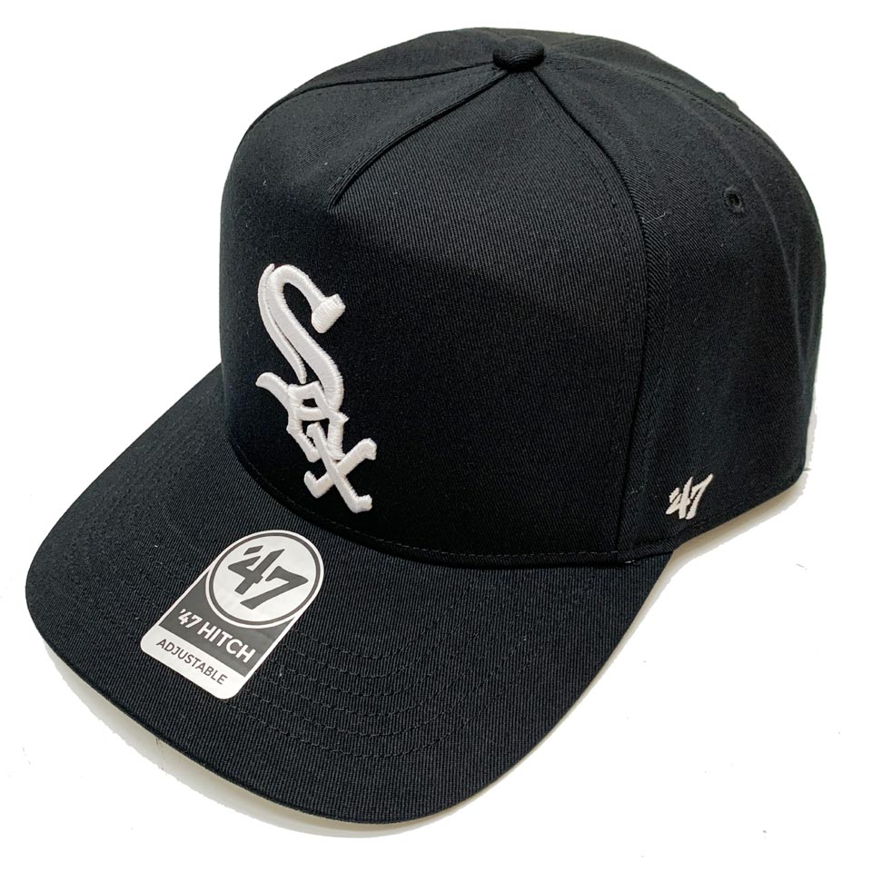 '47 フォーティーセブン キャップ HITCH CAP - WHITE SOX ホワイトソックス スナップバック 帽子 ブラック 黒 BLACK