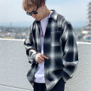 全8色 キャルトップ CALTOP USA カルトップ チェックシャツ オンブレチェック 長袖 OMBRE CHECK L/S SHIRT ブラック レッド ブルー ブラウン グレー ネルシャツ